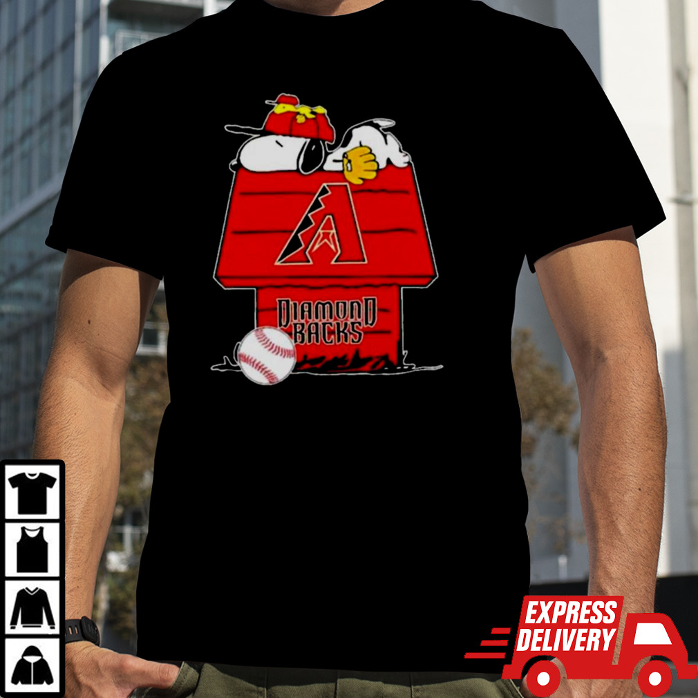 Arizona Diamondbacks Snoopy And Woodstock The Peanuts Baseball Shirt