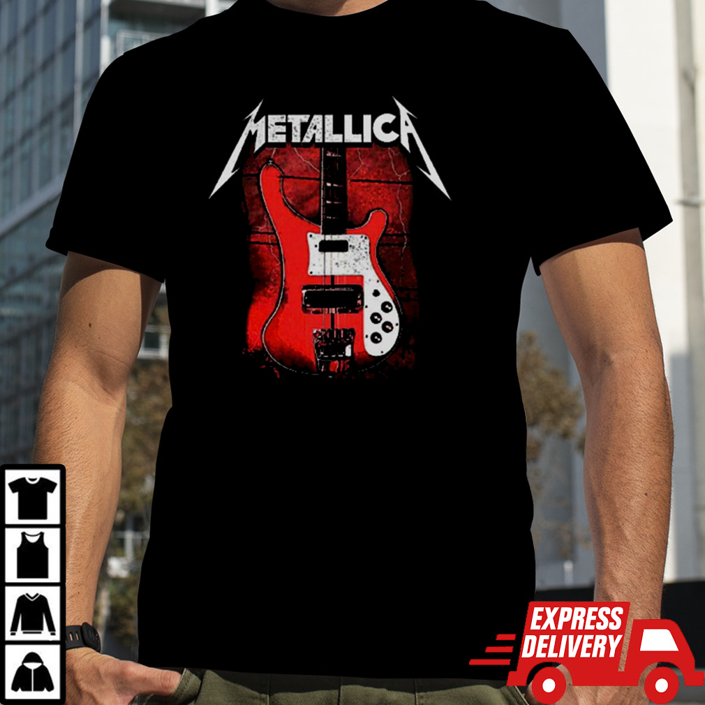 Camiseta Metallica Cliff Burton Rickenbaker Shirt