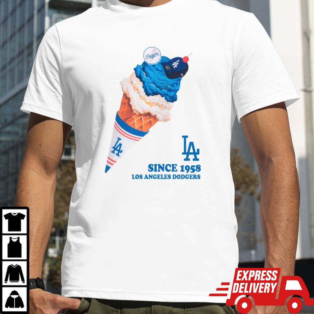 Los Angeles Dodgers ice cream baseball shirt