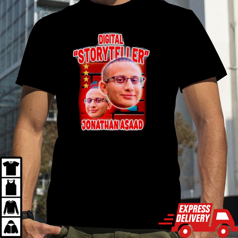 Digital Storyteller Jonathan Asaad shirt