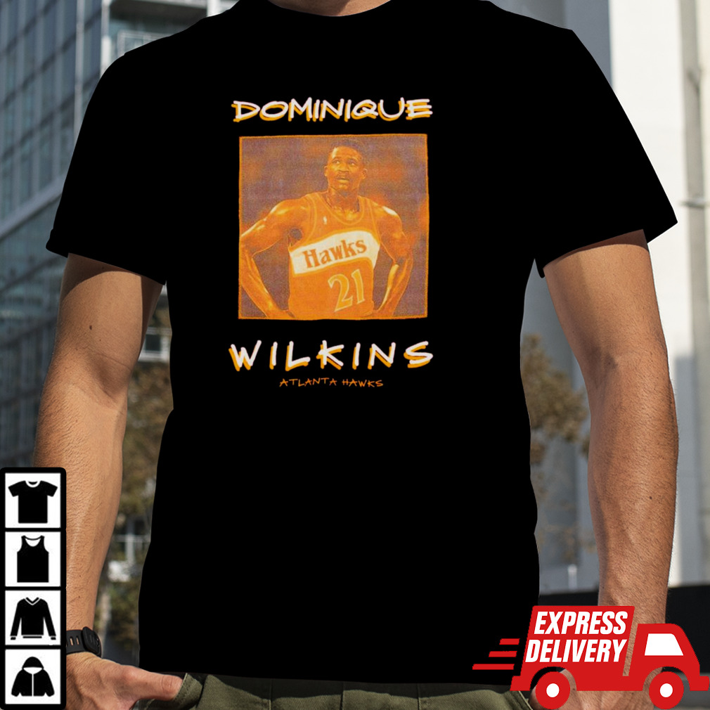 Dominique Wilkins Atlanta Hawks vintage logo shirt