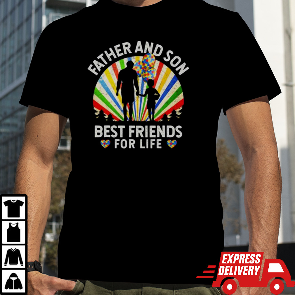 Father And Son Best Friends For Life Autism Awareness T Shirt