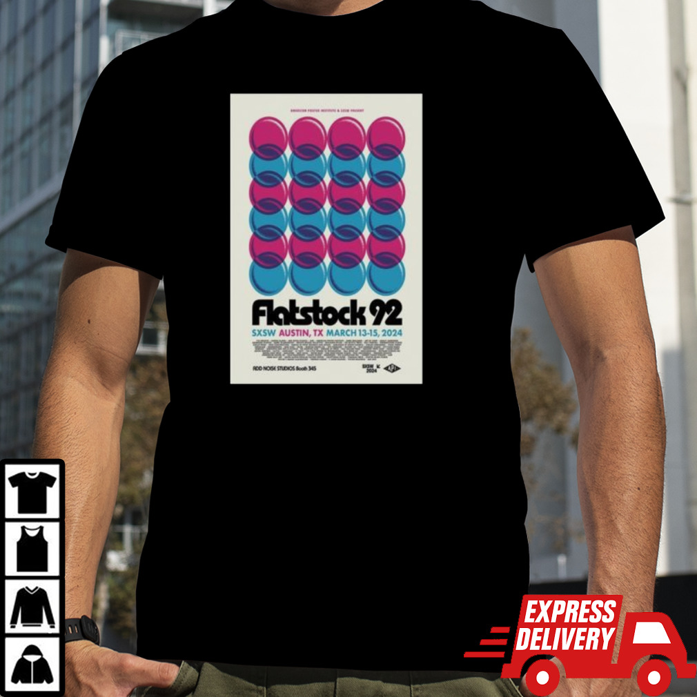 Flatstock 92 SXSW March 13-15 2024 Austin TX Poster Shirt