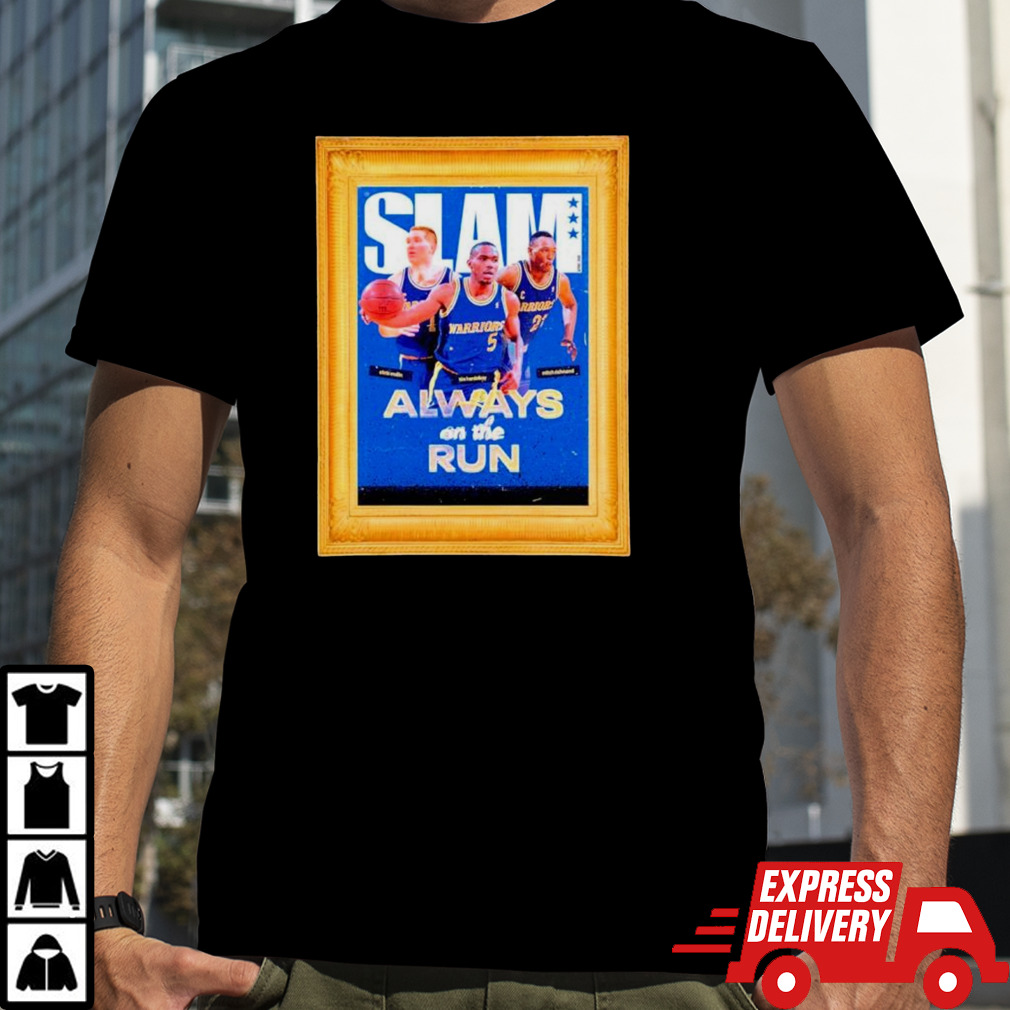 Golden State Warriors Always on the run SLAM Frame shirt