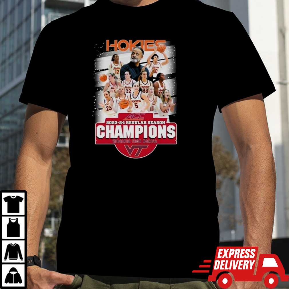 Hokies ACC 2023-24 Regular Season Champions Virginia Tech Hokies T-shirt