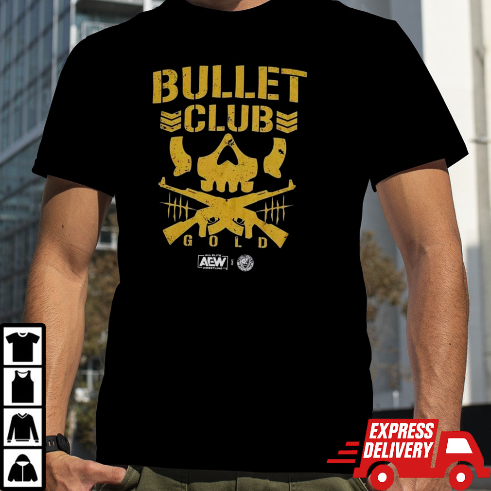 Hot Topic All Elite Wrestling Bullet Club Gold AEW T-Shirt