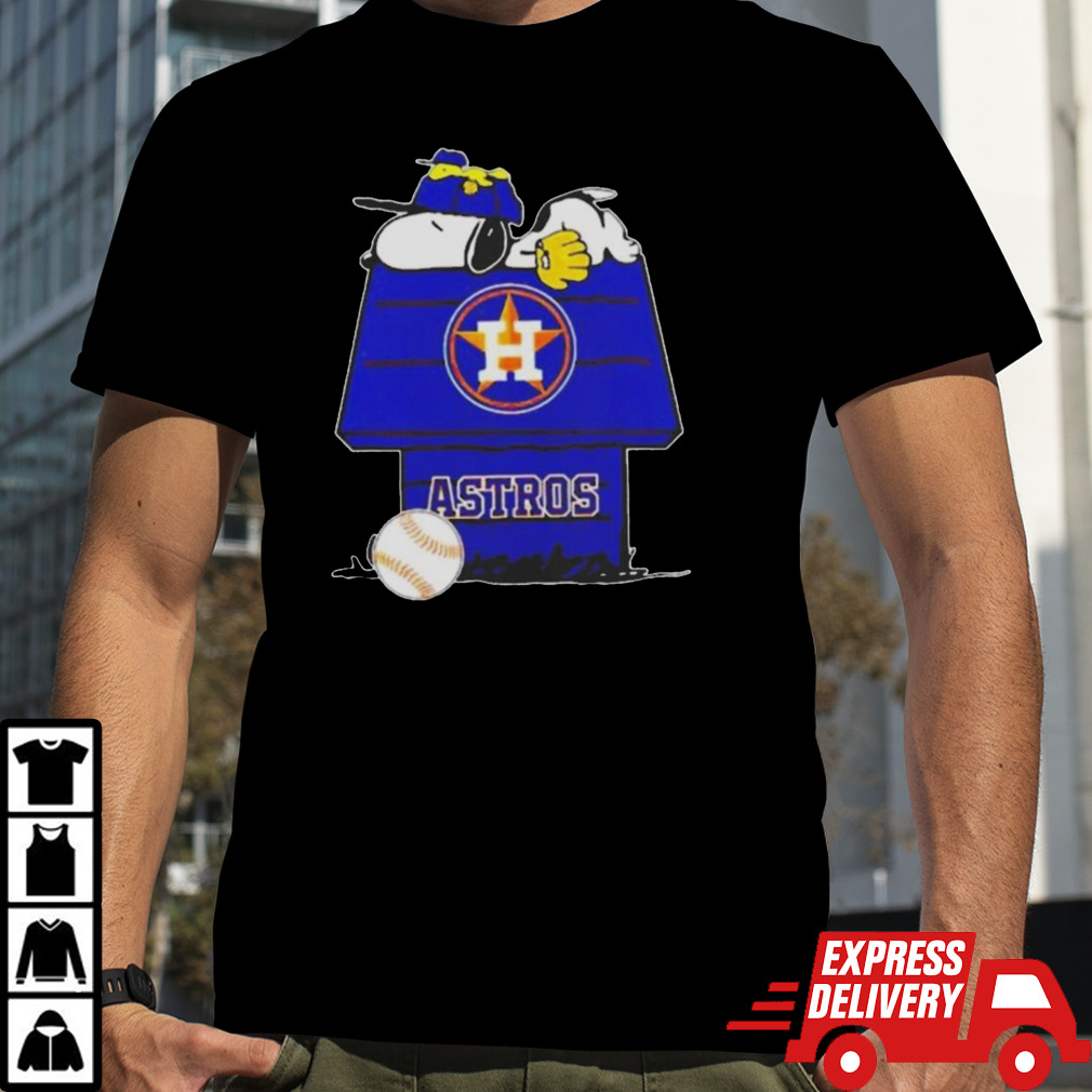 Houston Astros Snoopy And Woodstock The Peanuts Baseball Shirt