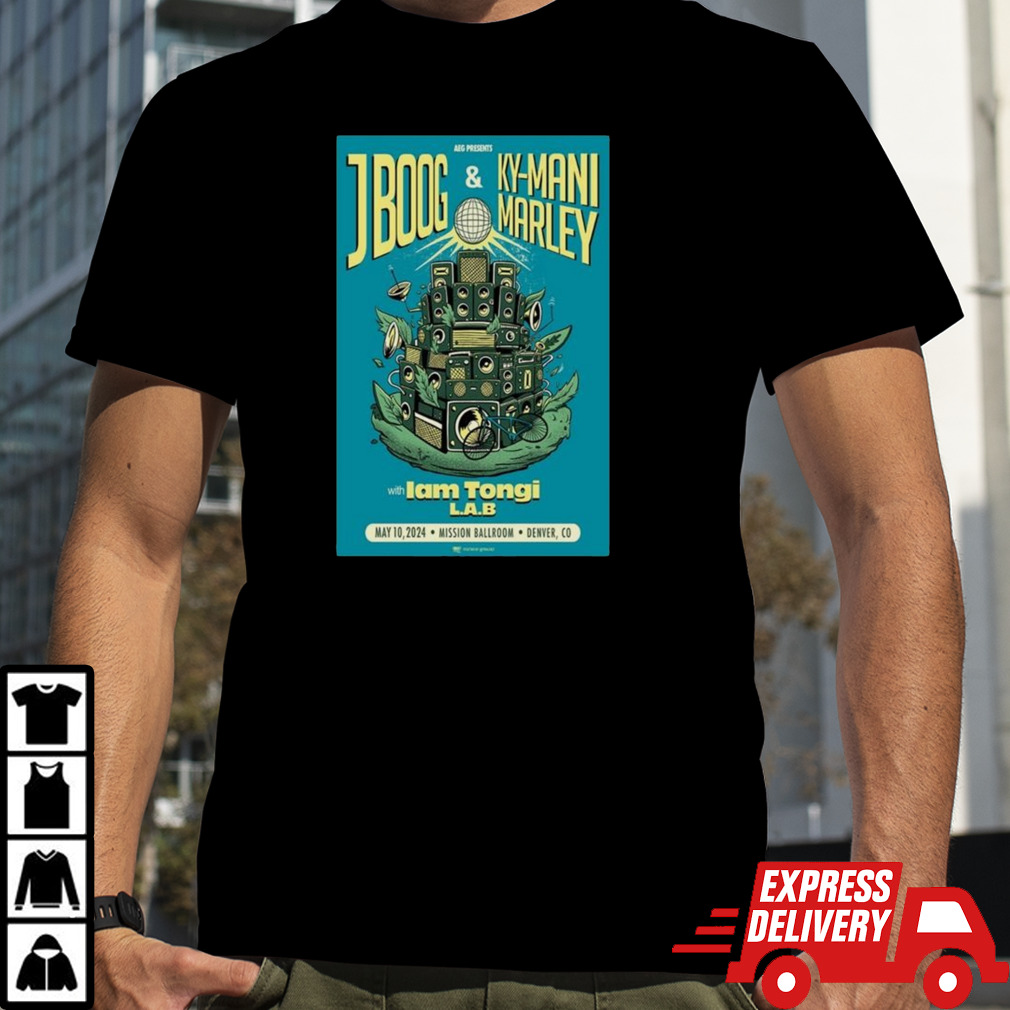 J Boog & Ky-mani Marley Denver, Mission Ballroom 10 May 2024 T-shirt