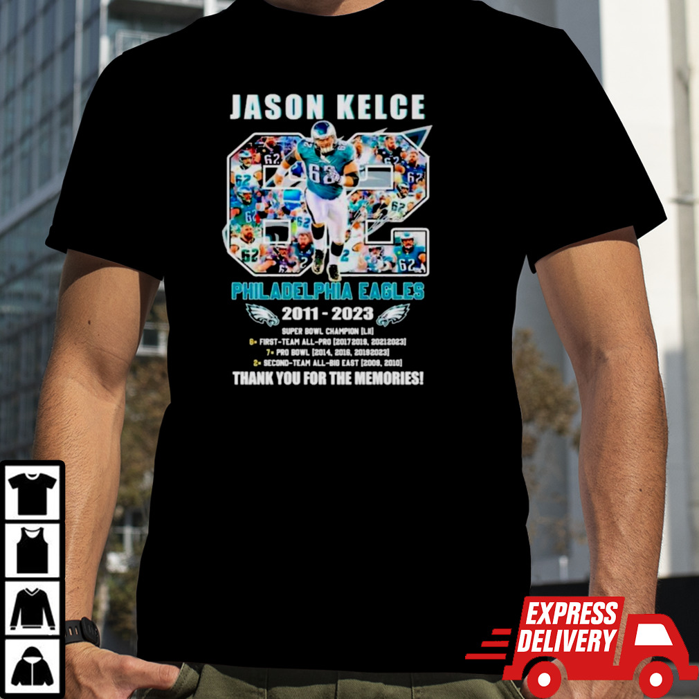 Jason Kelce Philadelphia Eagles 2011-2023 Signature Memories Shirt