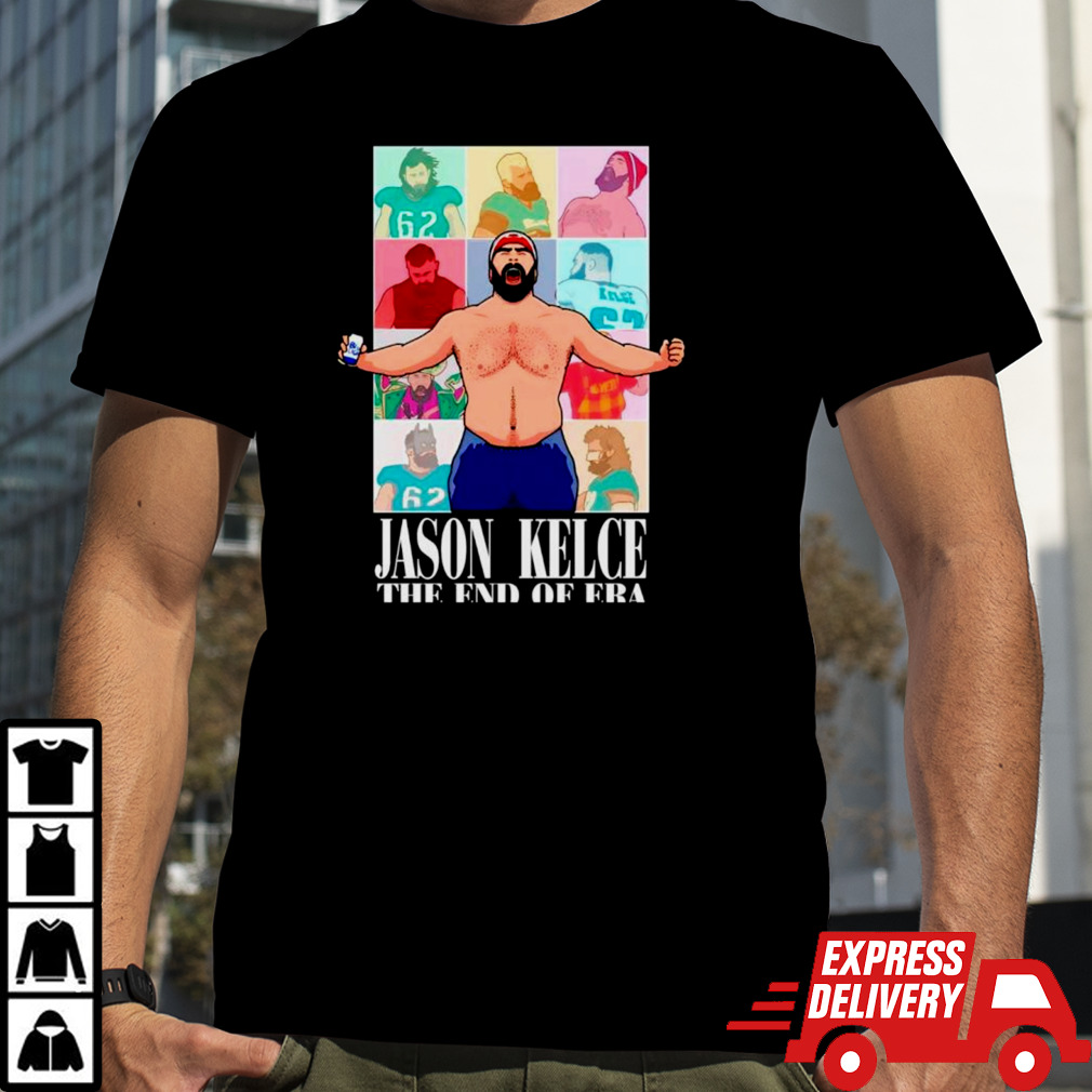 Jason Kelce the end of era Eagles football shirt