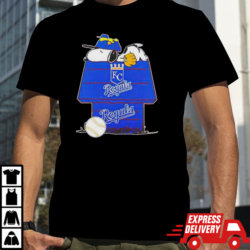 Kansas City Royals Snoopy And Woodstock The Peanuts Baseball Shirt