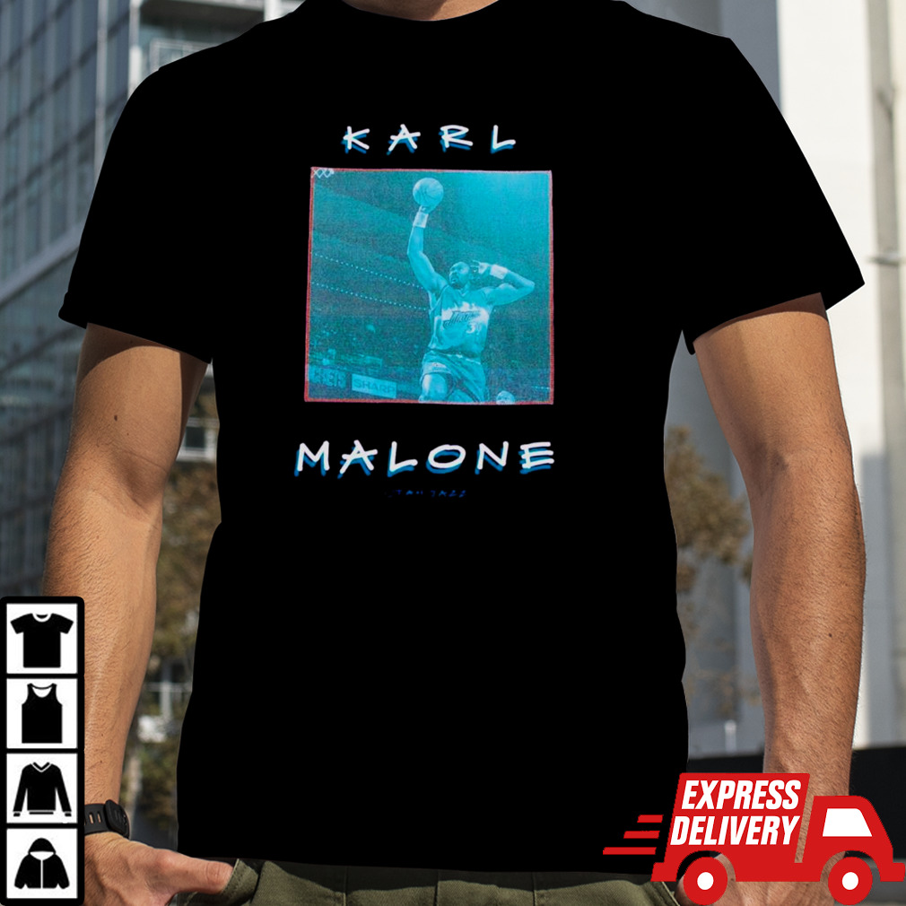 Karl Malone Utah Jazz vintage logo shirt