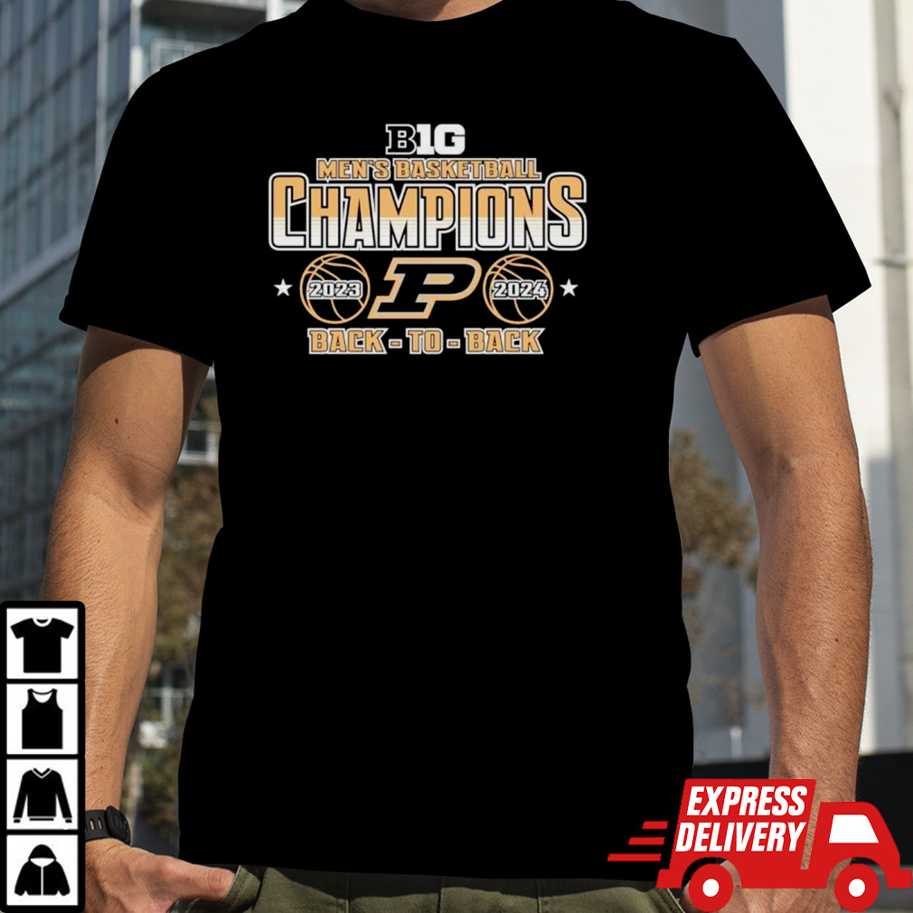 ig 10 Mens Basketball Champions Purdue Boilermakers Back To Back shirt