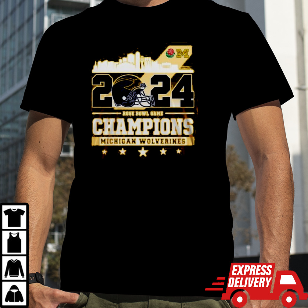 2024 Rose Bowl Game Champions Michigan Wolverines T-Shirt