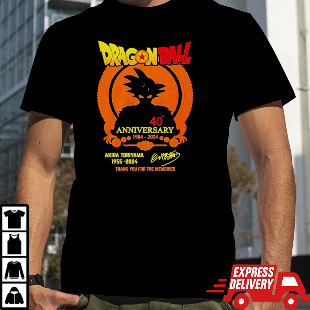 Best Rip Akira Toriyama 1955 2024 Dragon Ball Thank You For The Memories Signatures T shirt