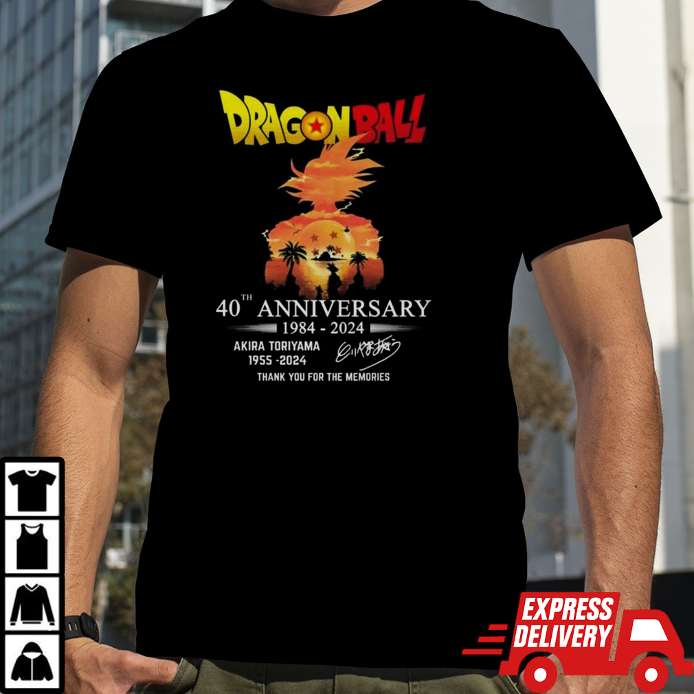 Dragon Ball 40th Anniversary Akira Toriyama Thank You For Being A Part Of My Childhood Signature T-shirt