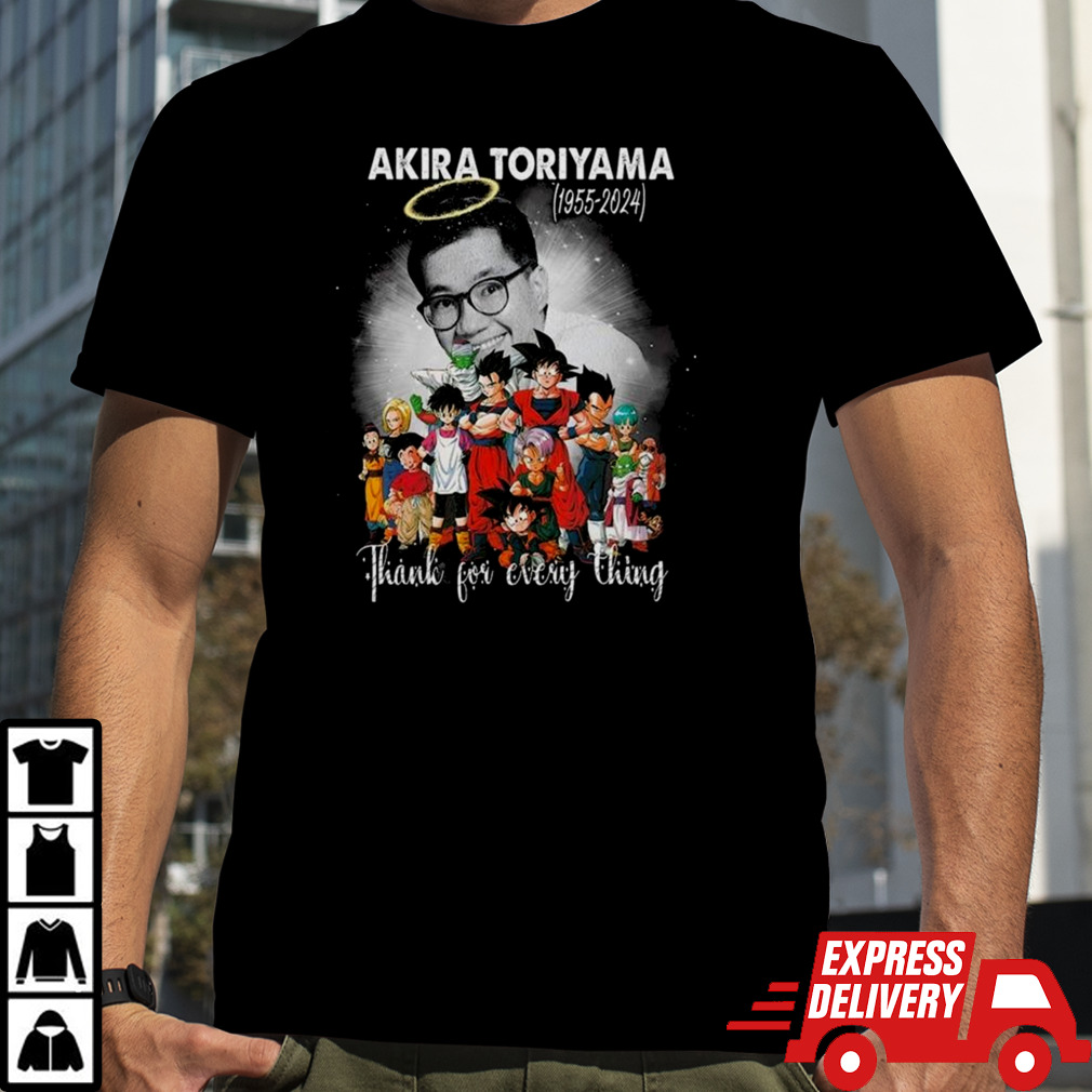 Dragon Ball Akira Toriyama 1955-2024 Thank For Every Thing T-shirt