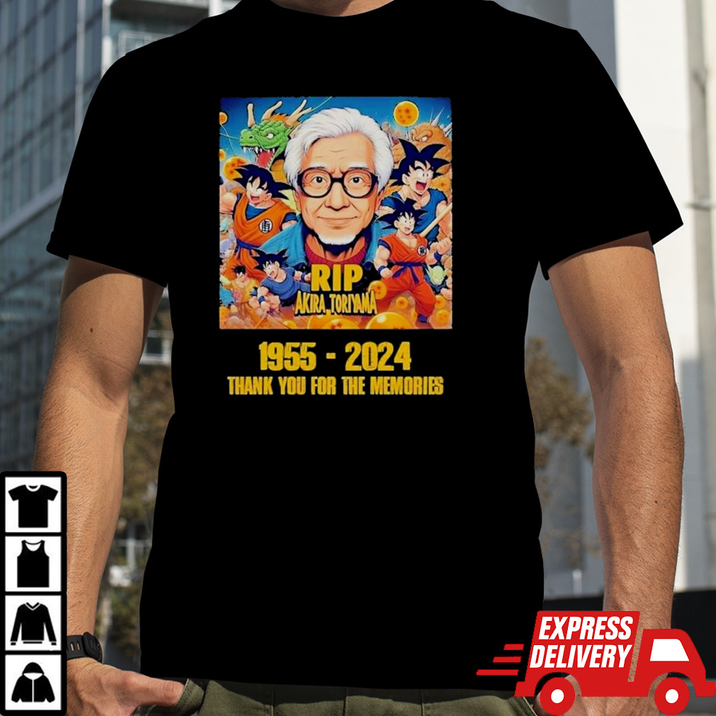 Dragon Ball Z Rip Akira Toriyama 1955-2024 Thank You for the memories T-Shirt