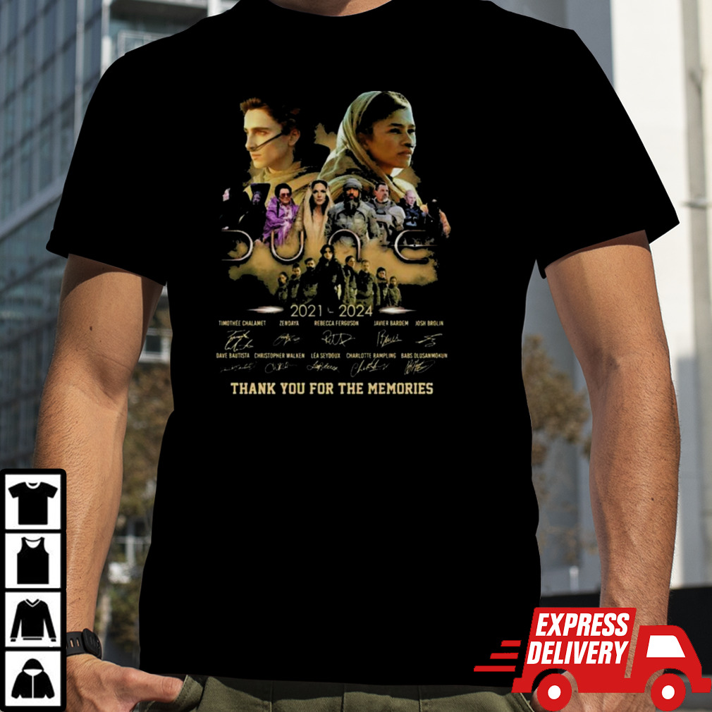 Dune Thank You For The Memories Movies From 2021 To 2024 T-Shirt