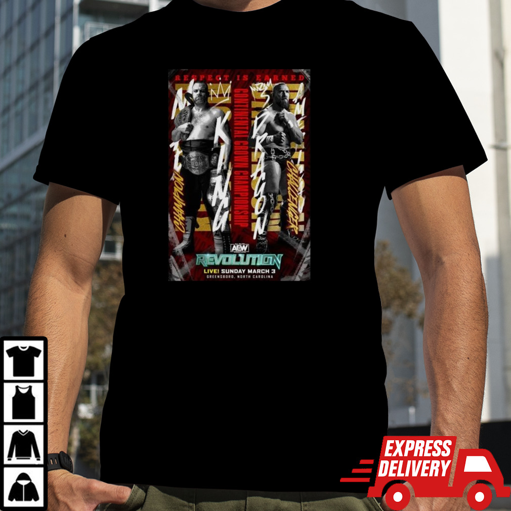 Eddie Kingston Vs Bryan Danielson Aew Revolution Red 2024 T-shirt