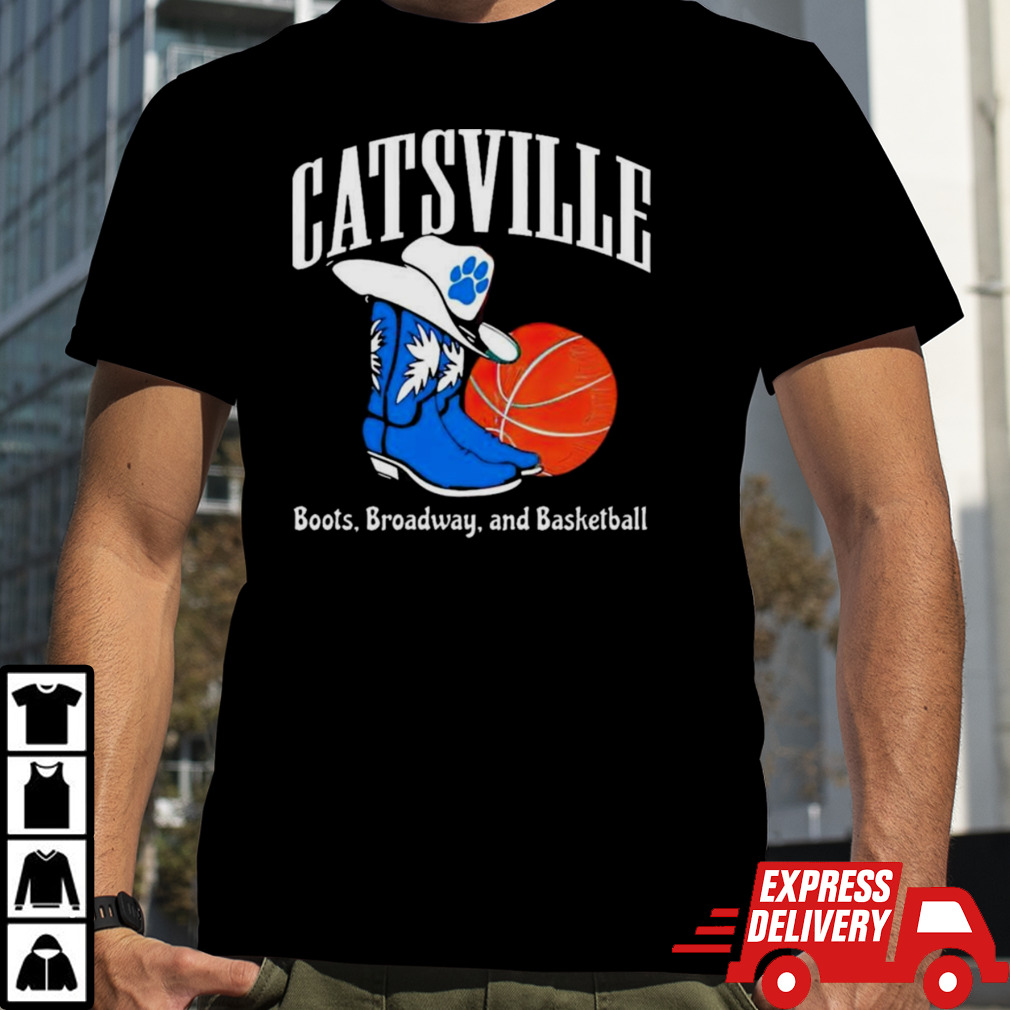 Kentucky Catsville Boots on Broadway Basketball Shirt