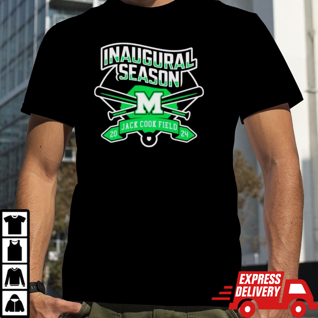 Marshall University Baseball 2024 Jack Cook Field Inaugural Season T-Shirt