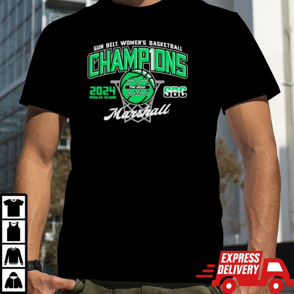 Marshall University Women’s Basketball 2024 Sun Belt Conference Regular Season Champions T-Shirt