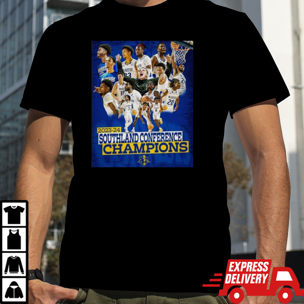 McNeese State Cowboys Men’s Basketball 2024 Southland Conference Champions Shirt