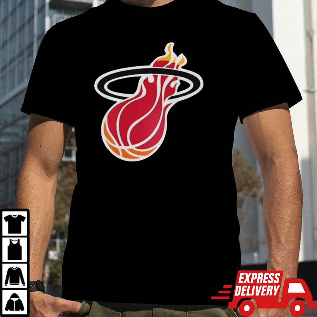 Miami Heat Mitchell & Ness Youth Hardwood Classics Retro Logo T-shirt