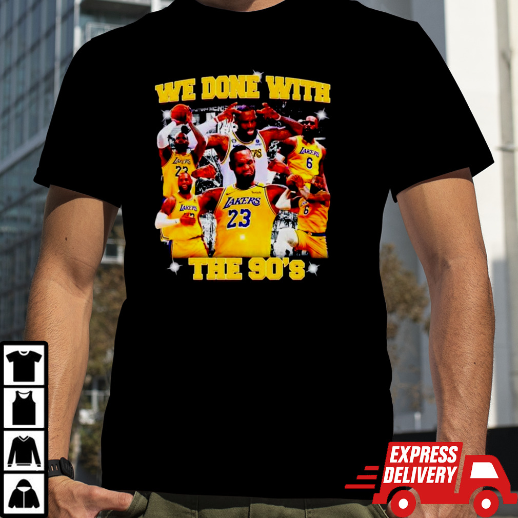 Michael Jordan GOAT LA Lakers we done with the 90’s shirt