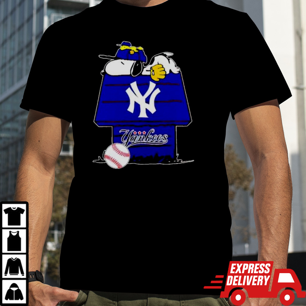 New York Yankees Snoopy And Woodstock The Peanuts Baseball Shirt