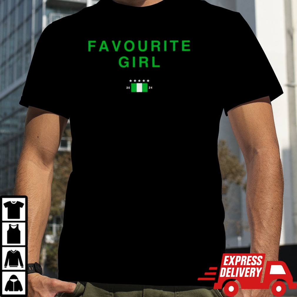 Nigeria Flag Favourite Girl 2024 T Shirt