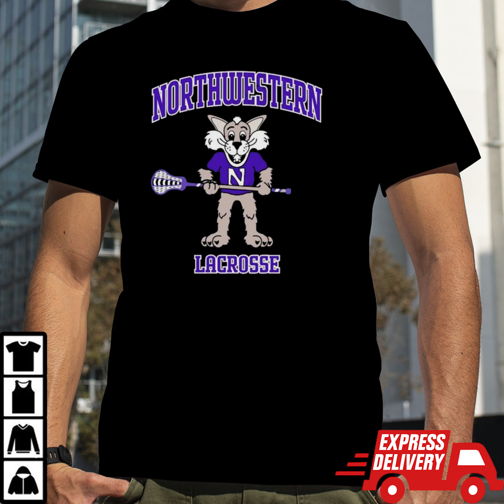 Northwestern Wildcats Youth Willie Lacrosse T Shirt