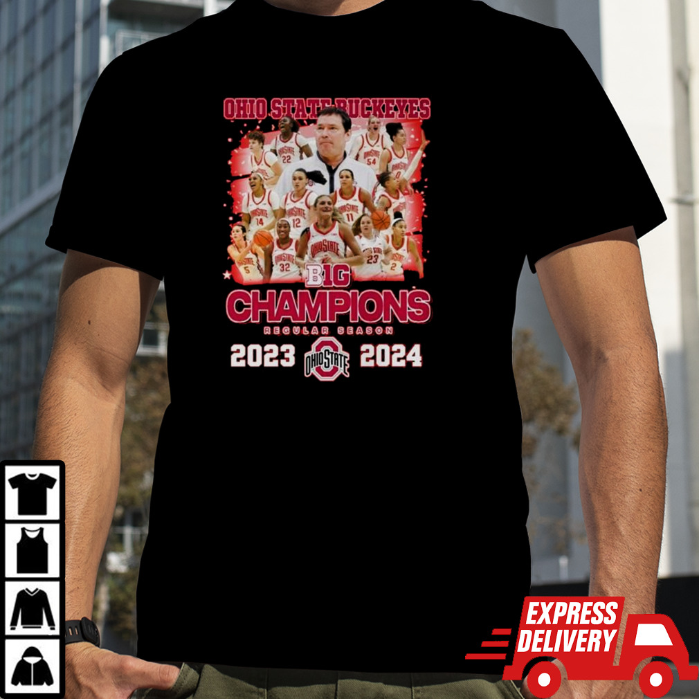 Ohio State Buckeyes B1G Champions Regular Season 2023-2024 T-shirt