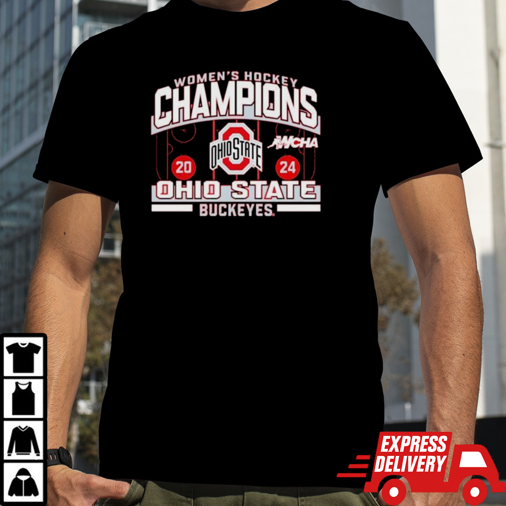 Ohio State Buckeyes Women’s Hockey WCHA 2024 Season Champions T-Shirt