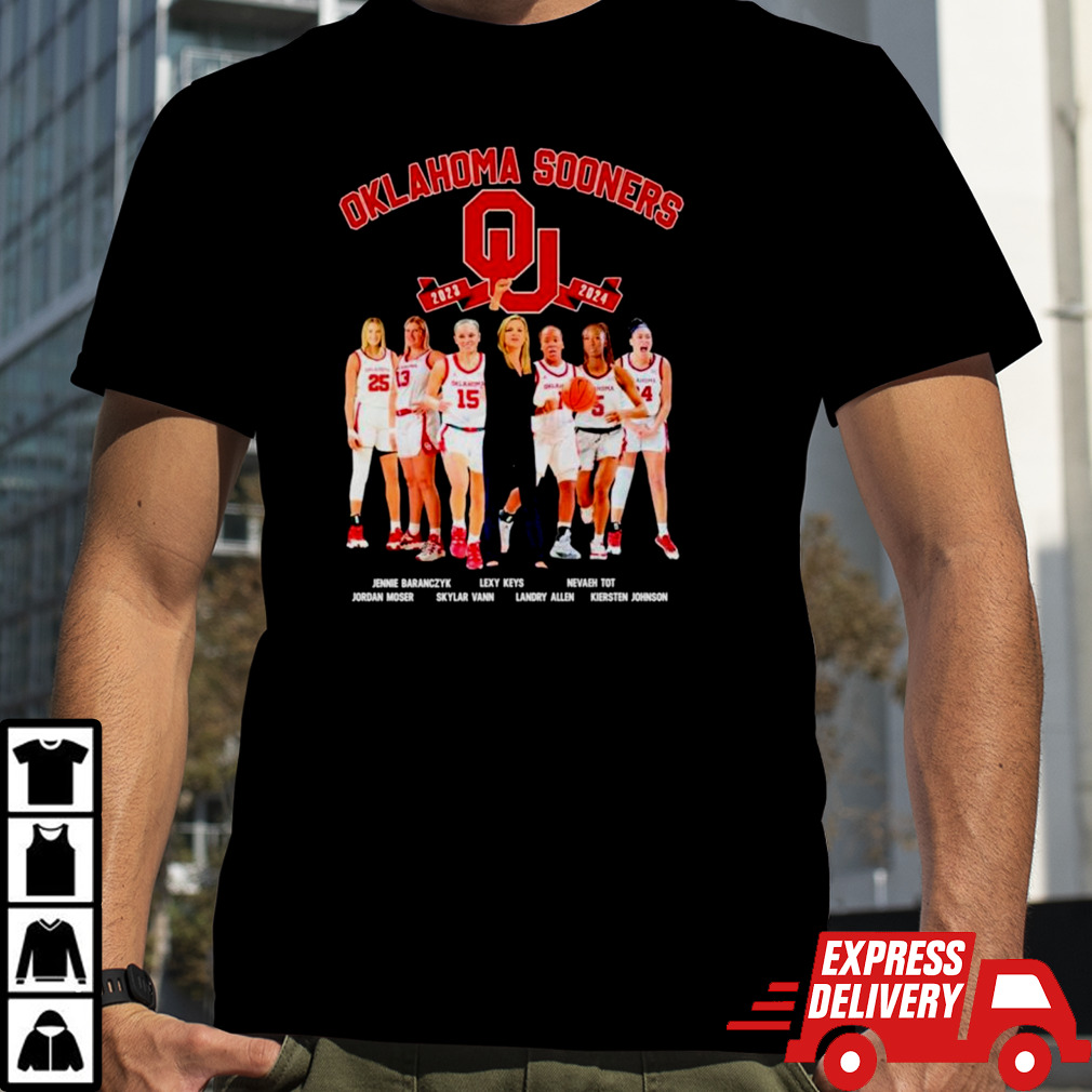 Oklahoma Sooners Women’s Basketball Team 2023-2024 Shirt