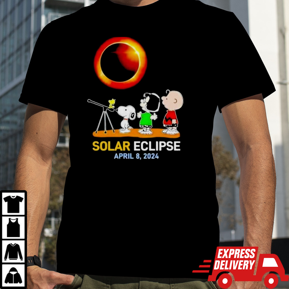 Peanuts characters watching solar eclipse april 8 2024 Shirt