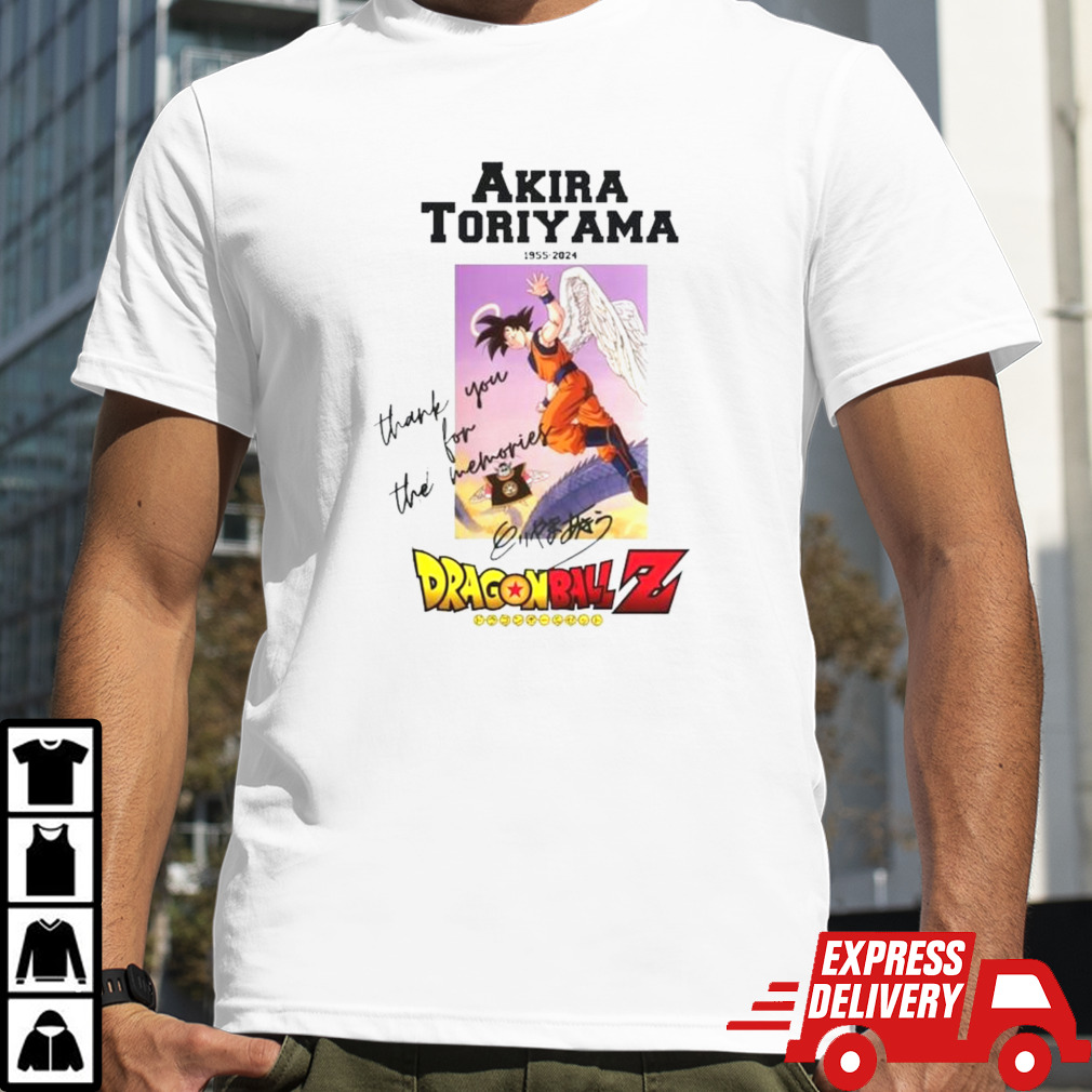 Akira Toriyama 1955-2024 Dragon Ball Z Thank You for the memories signature shirt