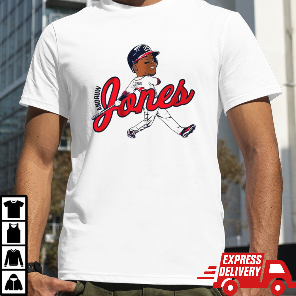 Andruw Jones Atlanta Braves caricature shirt