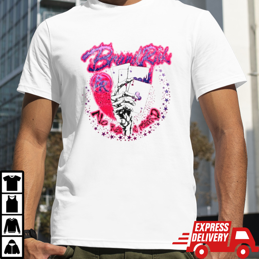 Brand Risk Merch Shop Skeleton Poker Hand T Shirt