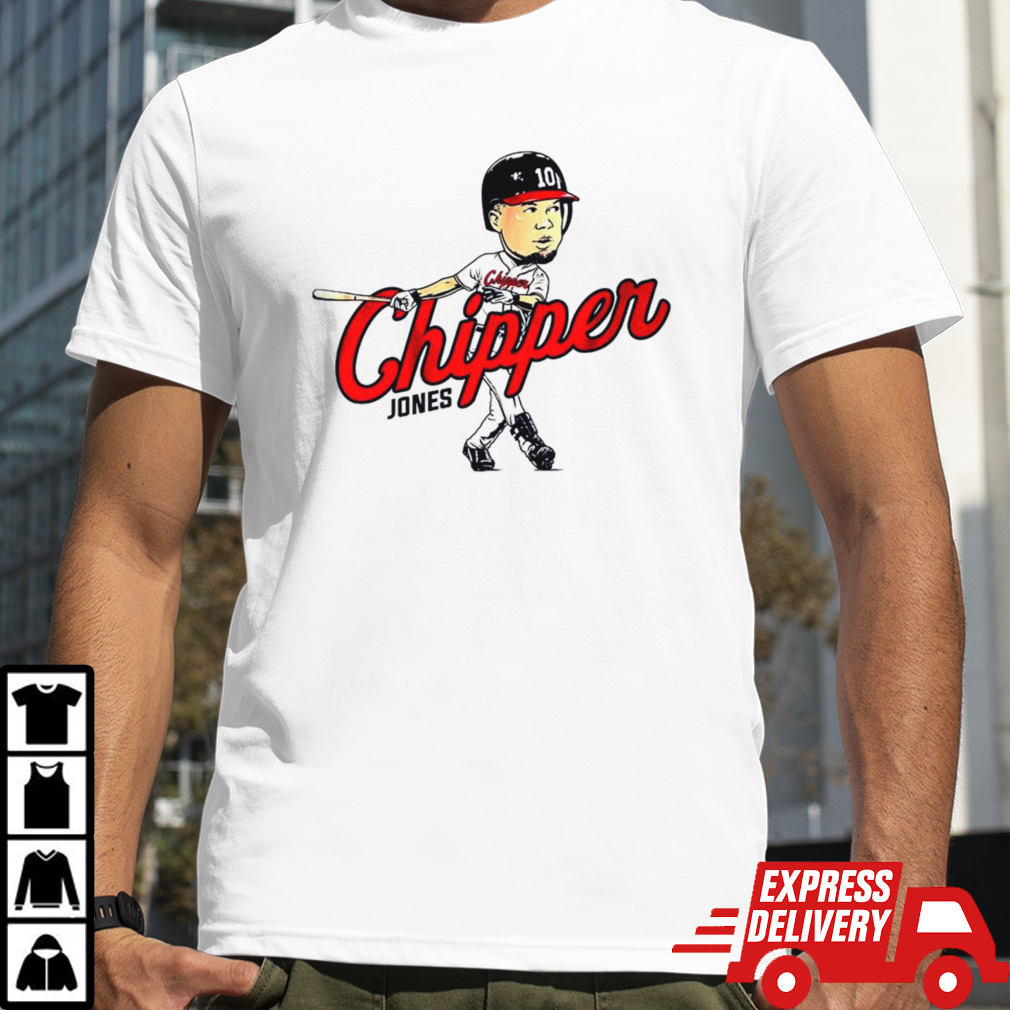 Chipper Jones Atlanta Braves caricature shirt