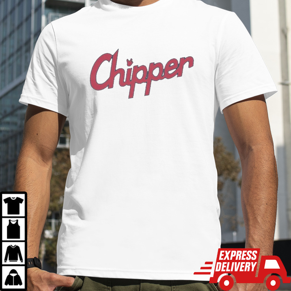 Chipper Jones Team Name Text T-Shirt