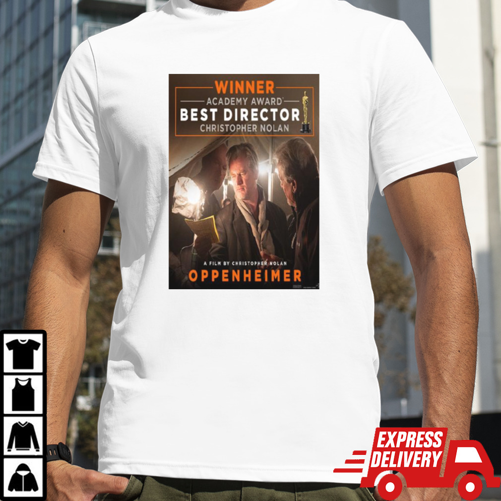 Christopher Nolan Wins For Best Directing Oppenheimer Oscar 2024 T-shirt