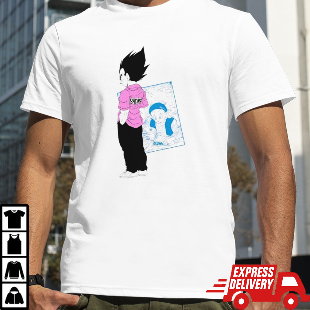 Dragonball Z Vegeta Bulma Sew Pink Badman shirt