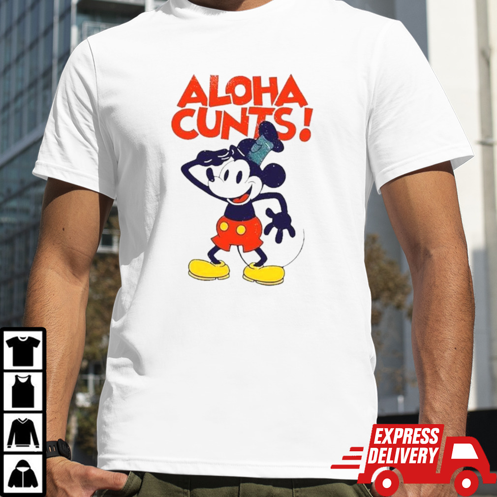 Mickey Mouse Aloha Cunts T-shirt