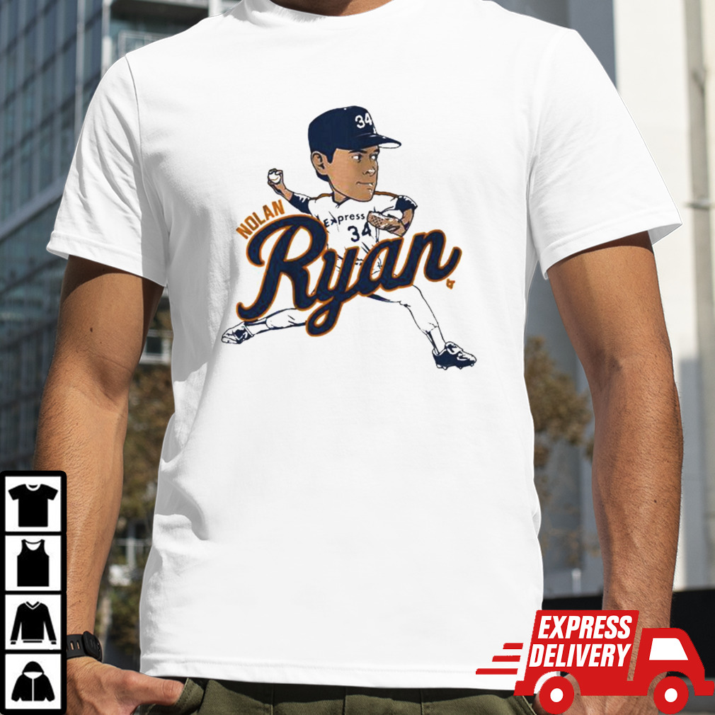 Nolan Ryan Houston Caricature T-shirt