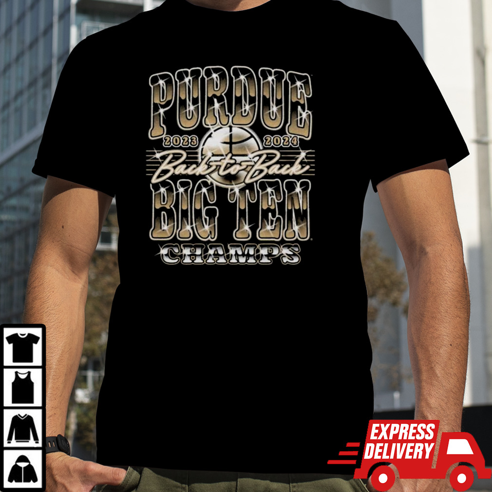 Purdue Men’s Basketball Big Ten Champions 2023-2024 Back To Back Shirt