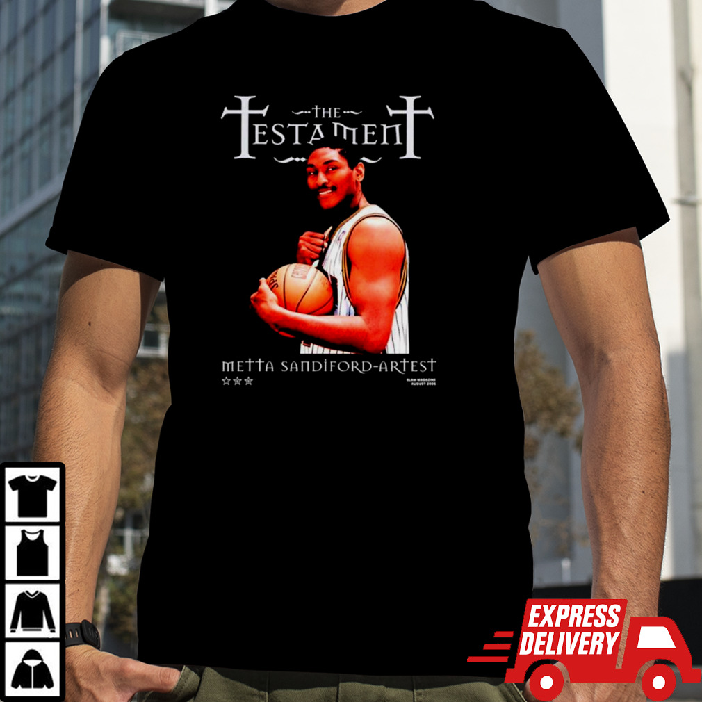 Ron Artest Indiana Pacers the testament shirt