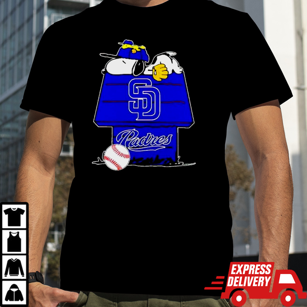 San Diego Padres Snoopy And Woodstock The Peanuts Baseball Shirt