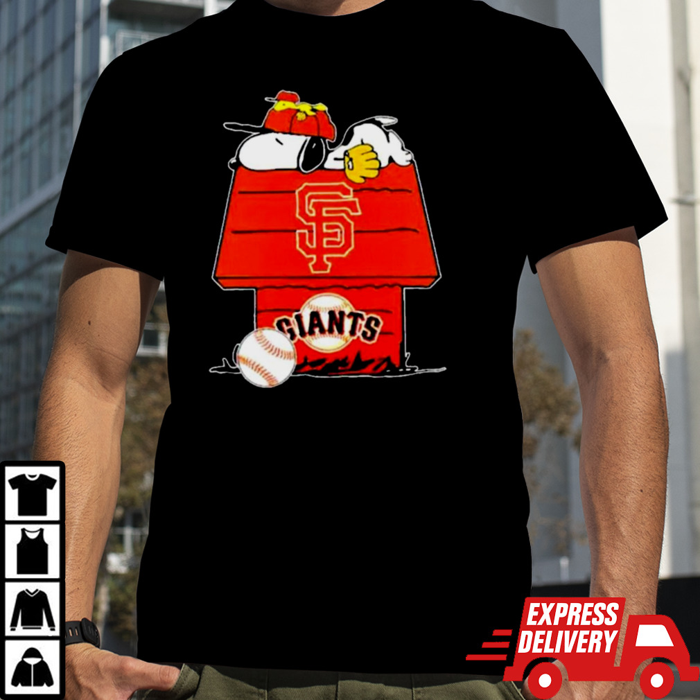 San Francisco Giants Snoopy And Woodstock The Peanuts Baseball Shirt